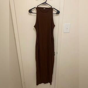Amazon Chocolate Brown Maxi Dress